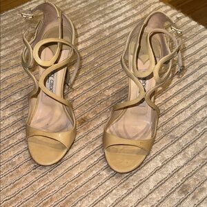 Jimmy Choo Beige Strappy Heels
